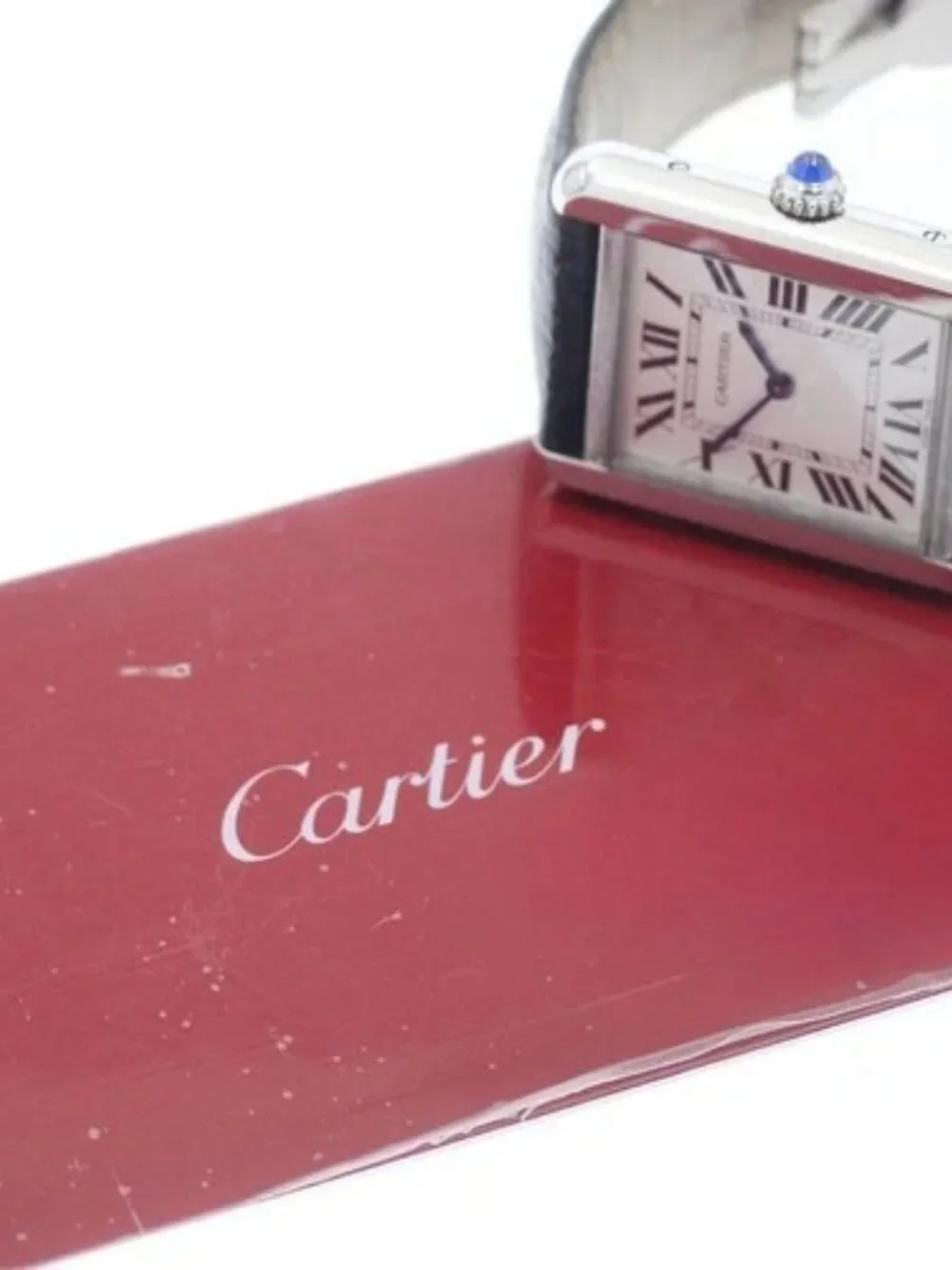 CARTIER Tank solo SM WSTA0030 Silver Dial Quartz Ladies Watch_958811